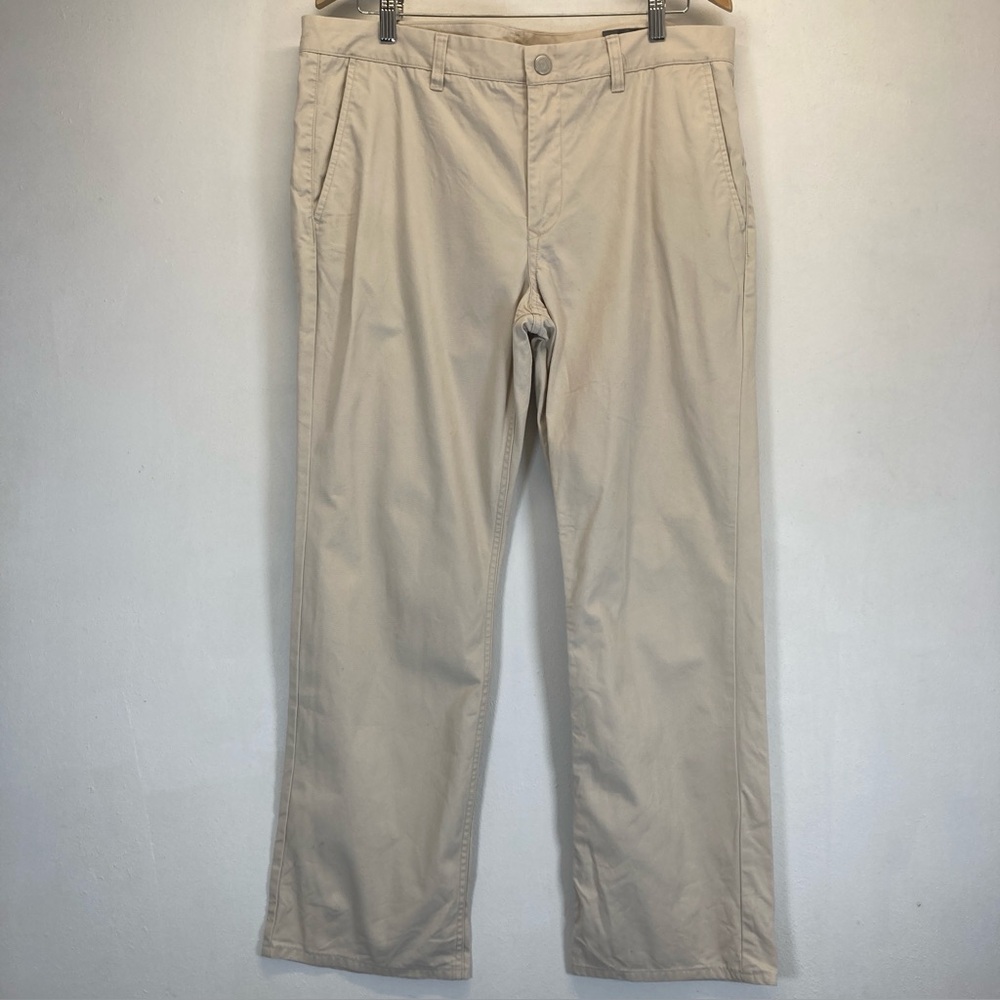 Bonobos Pants Men's 36x30 Khaki Beige Washed Chinos Straight Fit Cotton Casual - Picture 14 of 16